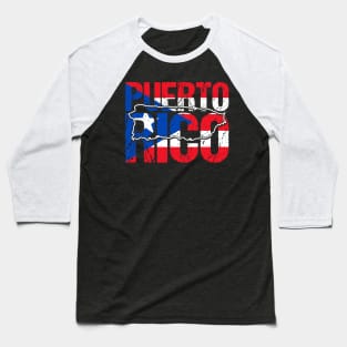 Puerto Rico Strong Puerto Rican Pride Boricua Men Women Baseball T-Shirt